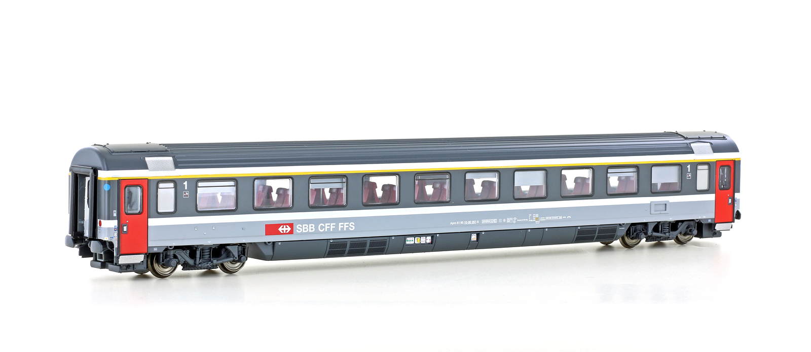 EC Personenwagen, 1.Kl. Apm SBB, Ep.V, grau/grau - Bild 1